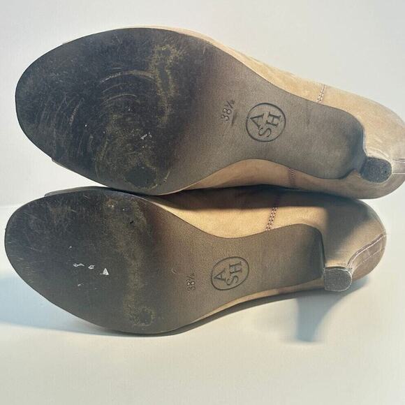 ASH Iggy Victorian Peep Toe Leather Boots Sz 8.5 Cottagecore Regency Punk Style - Picture 5 of 9